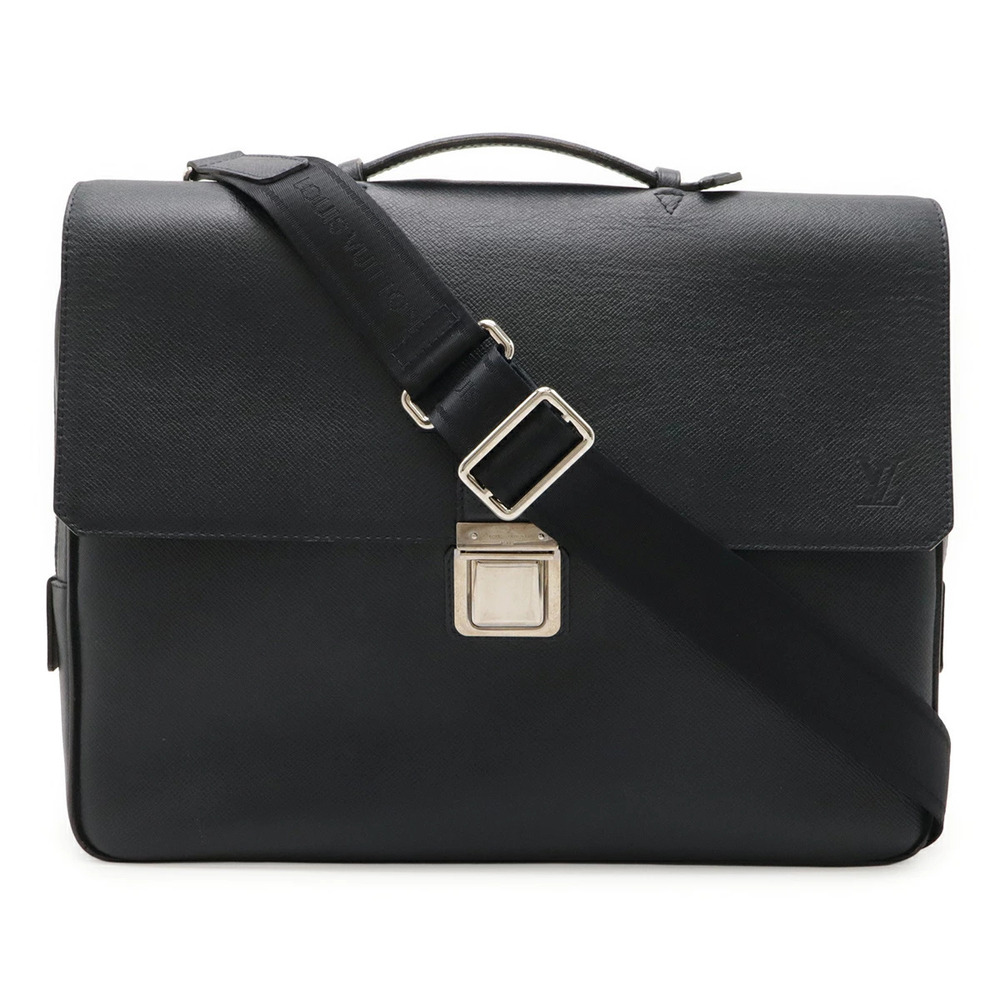 LOUIS VUITTON Taiga Vasili Bag Business Briefcase Crossbody Boreal